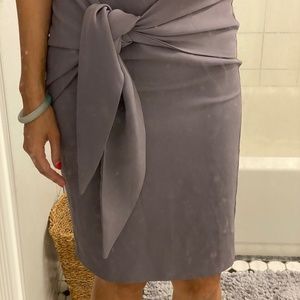 Pinky Otto dove gray sarong skirt